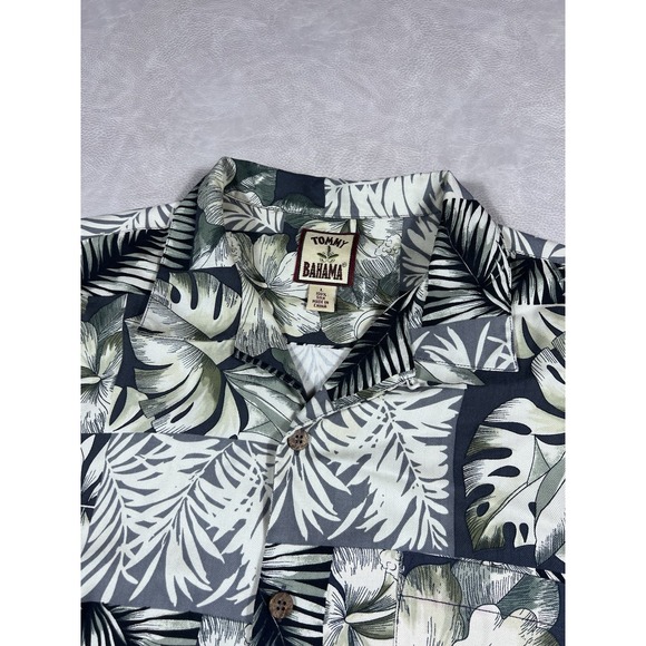 Tommy Bahama Other - Tommy Bahama Silk Shirt Size Large Floral Hawaiian Camp Button Down Loop Collar